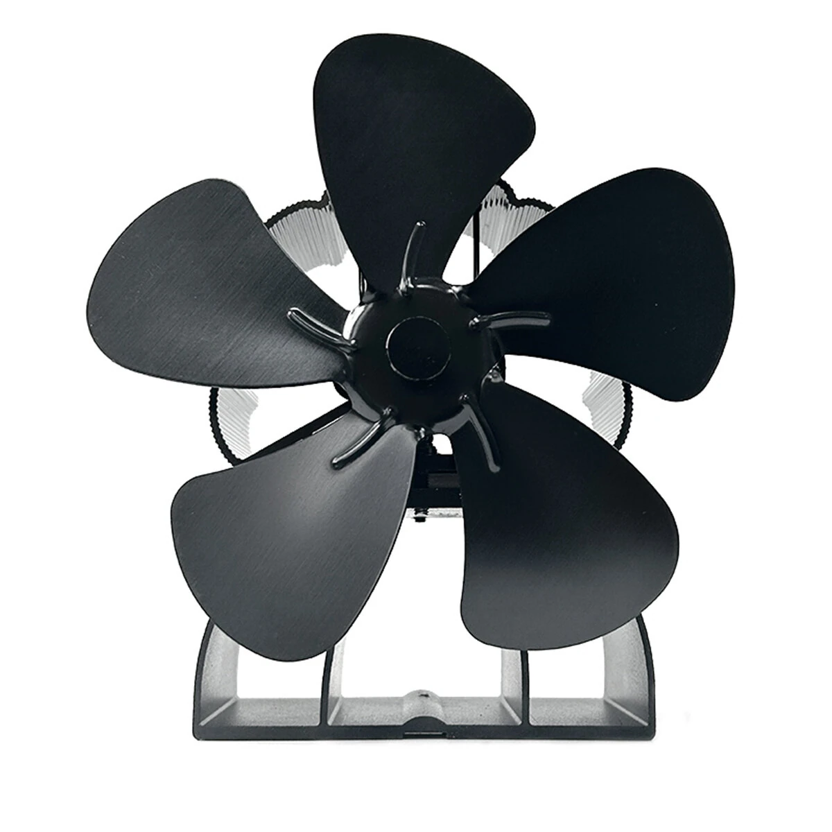 (image for) DY565J Energy Saving Fireplace Fan 5 Blade Fireplace Quiet SafeHeat Powered Stove Fan Log Wood Burner Eco Friendly Fan
